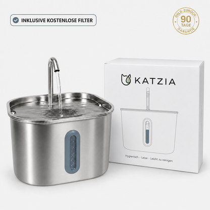 KatziaPet™ Edelstahl-Trinkbrunnen